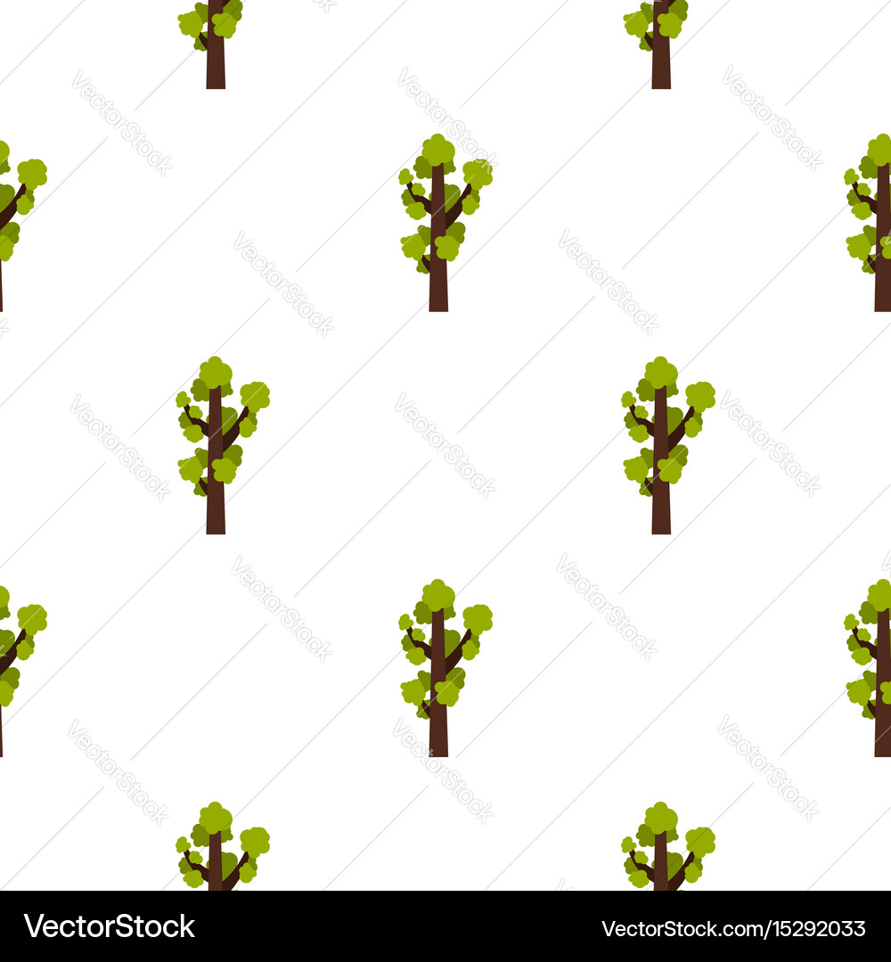 Tall tree pattern flat Royalty Free Vector Image