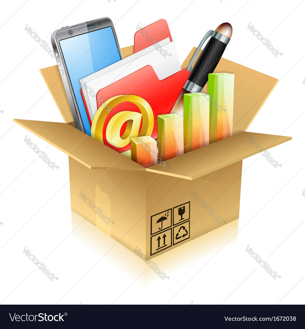business-items-royalty-free-vector-image-vectorstock