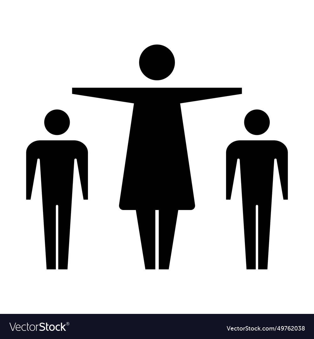 Leadership icon group of people and leader symbol Vector Image