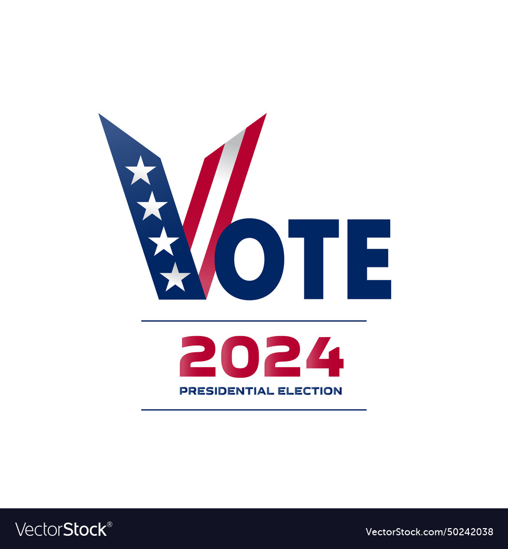 Poster for the united states presidential Vector Image