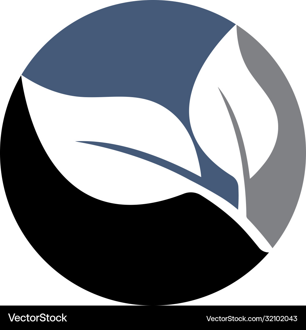 Leaf icon logo Royalty Free Vector Image - VectorStock