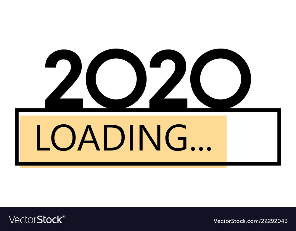 loading 2020 new year yellow creative festive 2020 year