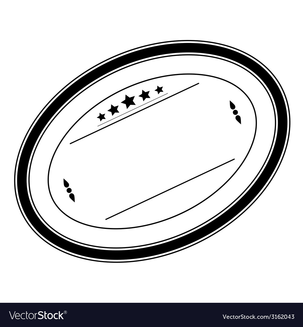 Oval stamp Royalty Free Vector Image - VectorStock