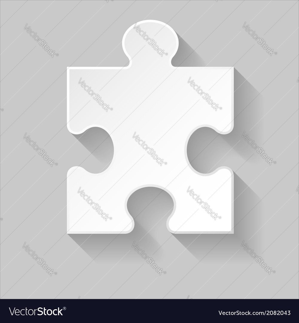 Puzzle piece Royalty Free Vector Image - VectorStock