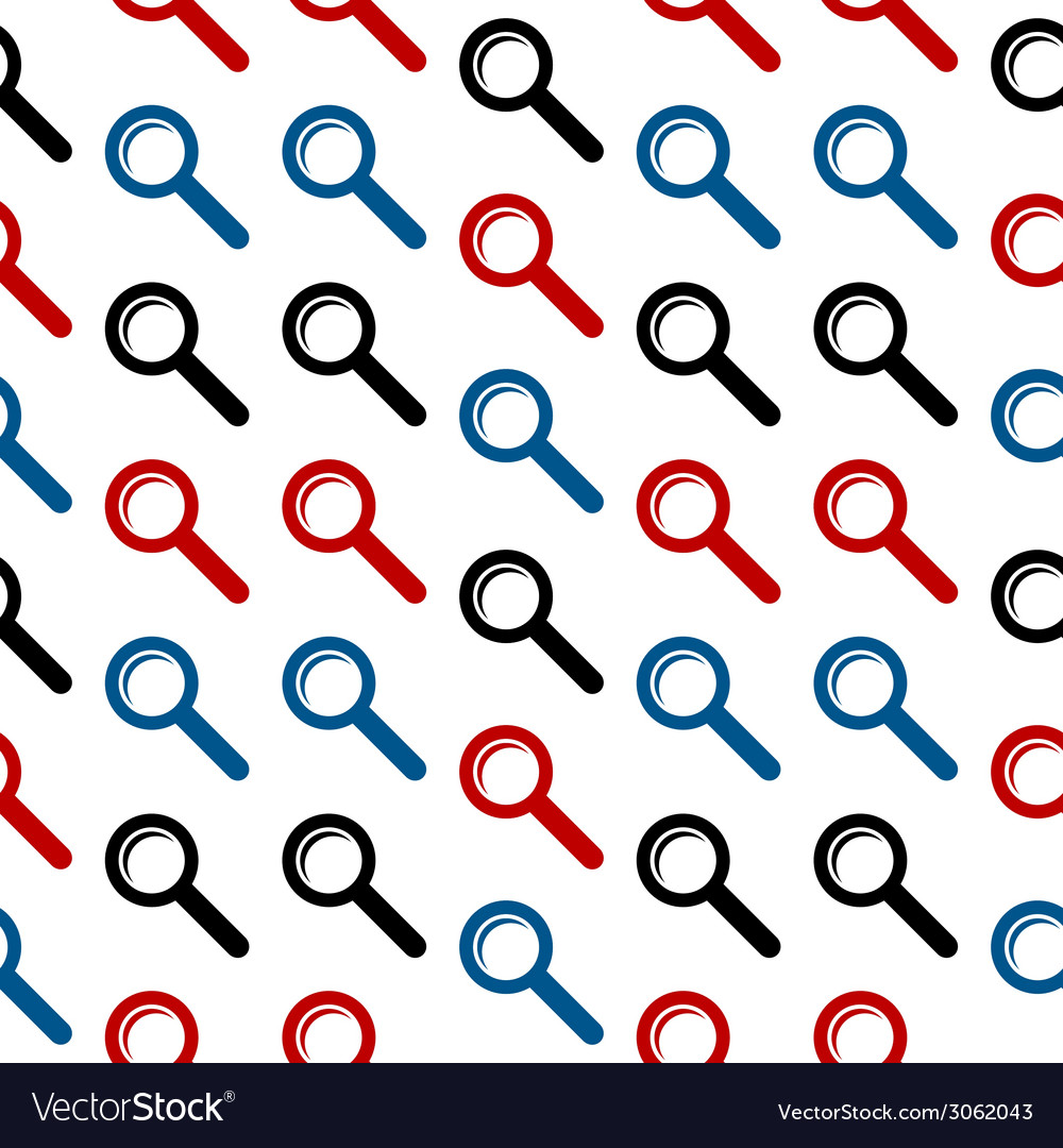 Search symbol seamless pattern Royalty Free Vector Image