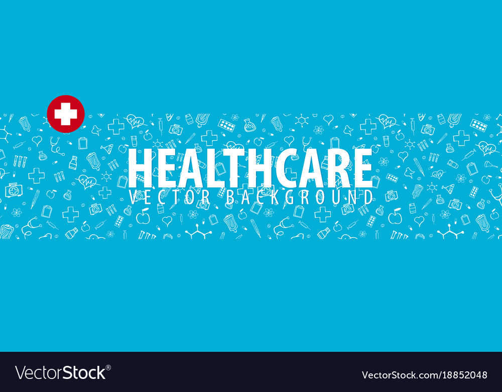 Medical background care health Royalty Free Vector Image