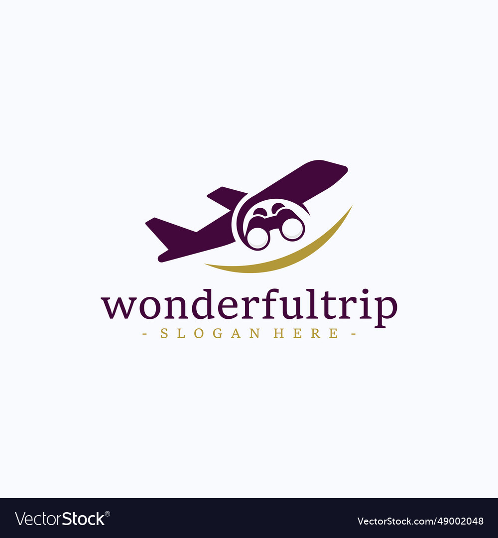 Wonderful trip logo design best tour visiting