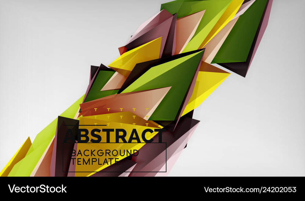 3d geometric triangular shapes abstract background