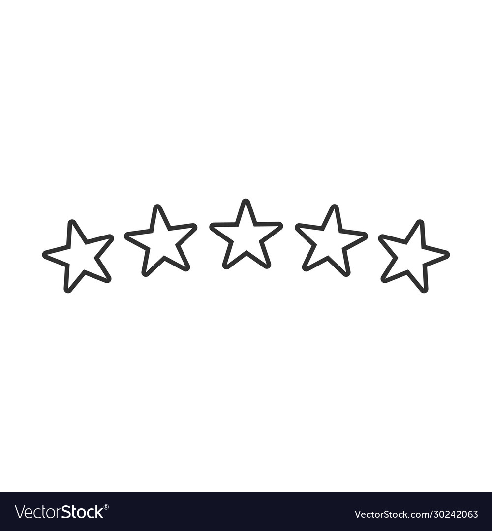 Five star hotel business concept icon success Vector Image