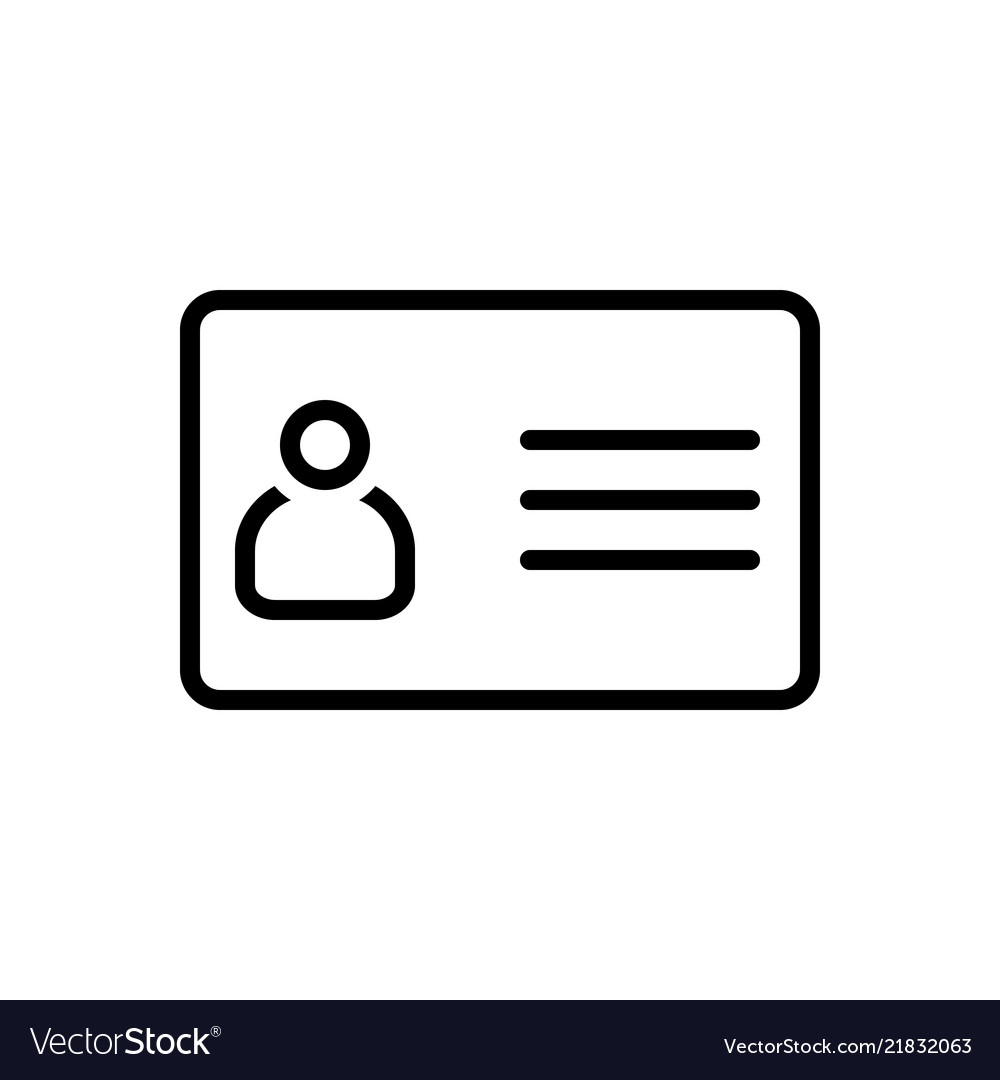 Id card Royalty Free Vector Image - VectorStock