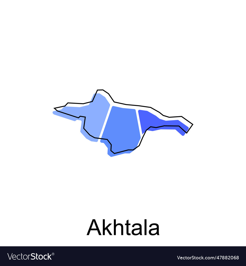 Akhtala map map of armenia country design Vector Image