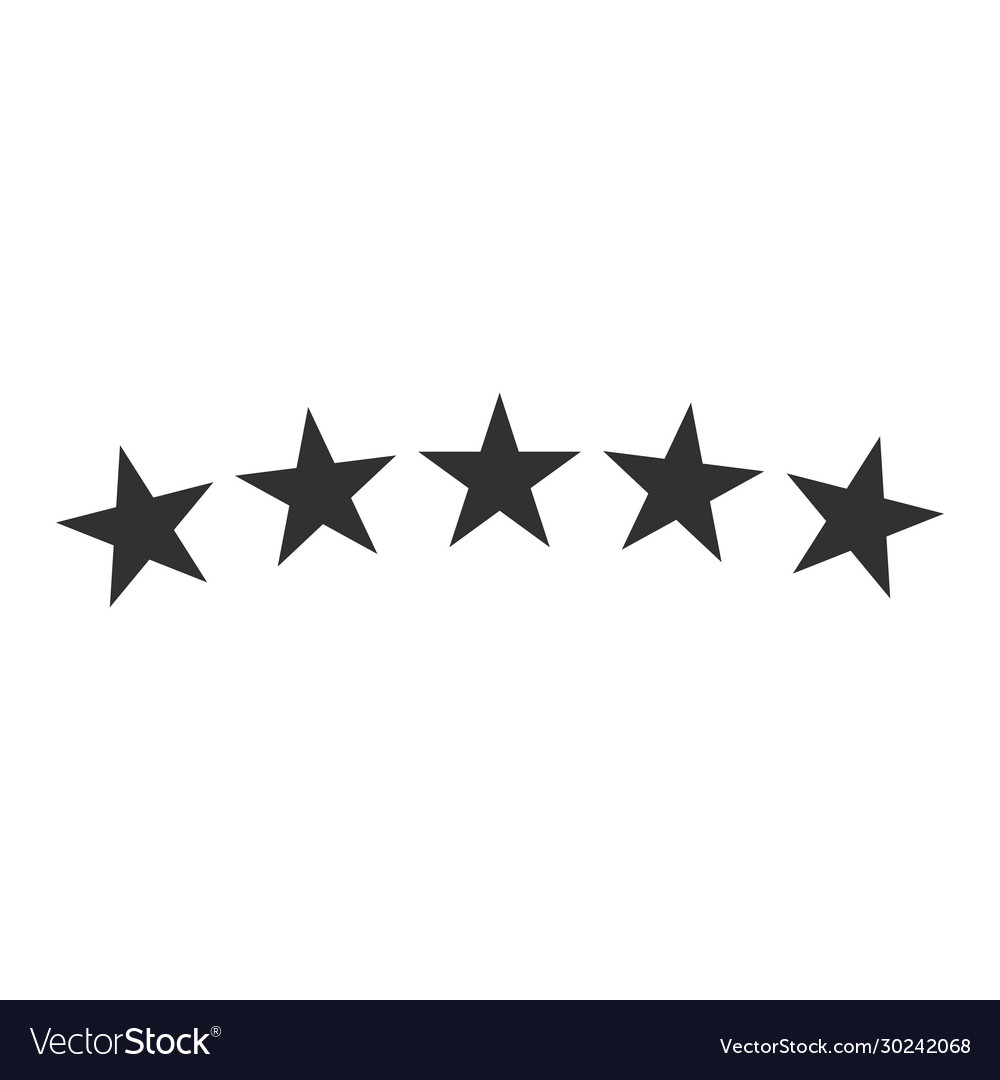 Five star hotel business concept icon success Vector Image