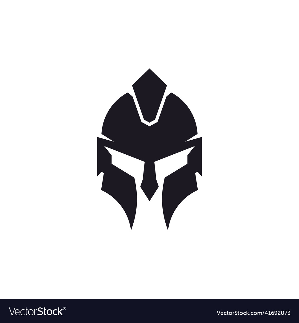 Greek sparta head symbol icon vintage spartan Vector Image