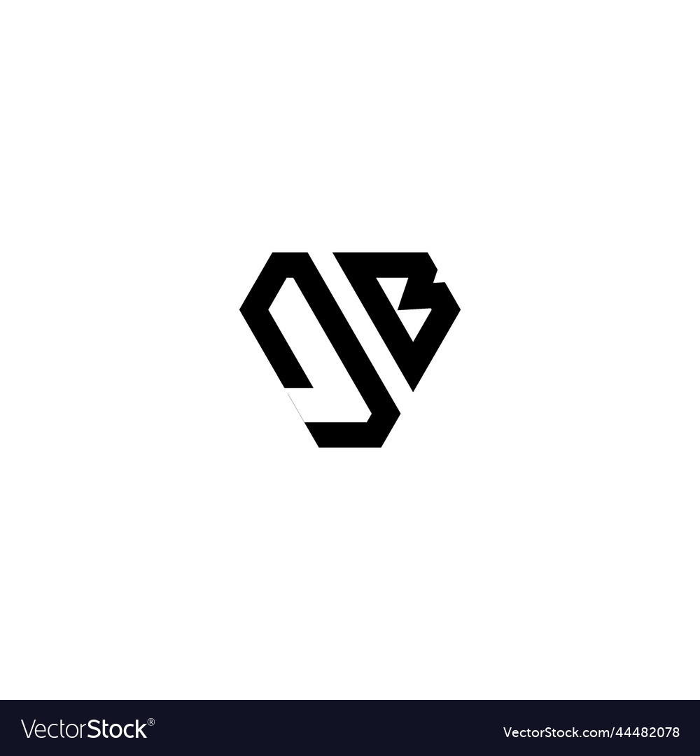 Db Gym Concept Logo Initial Concept With High Vector Image