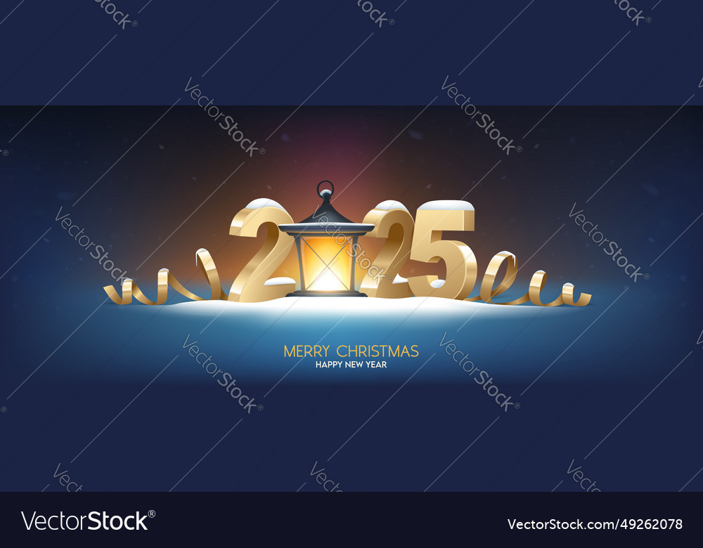 Happy new year 2025 Royalty Free Vector Image - VectorStock