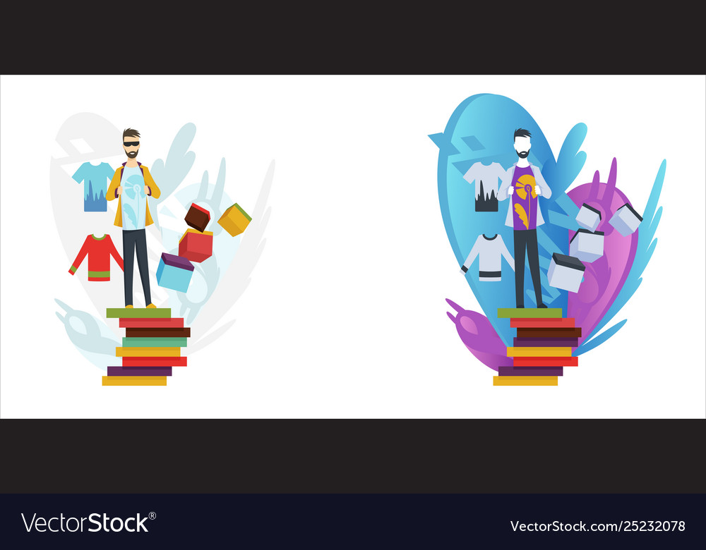 Online virtual shopping ecommerce customer Vector Image