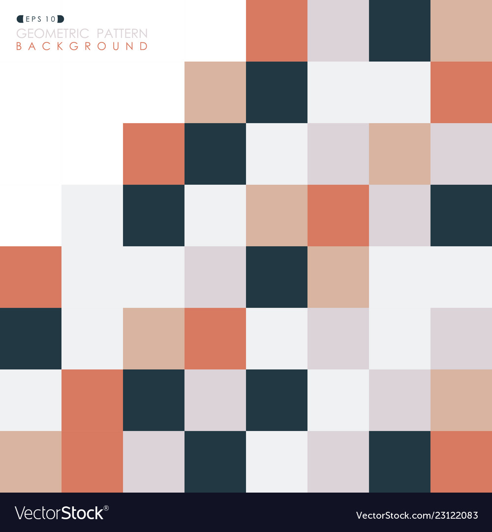 Abstract of square pattern geometric background Vector Image