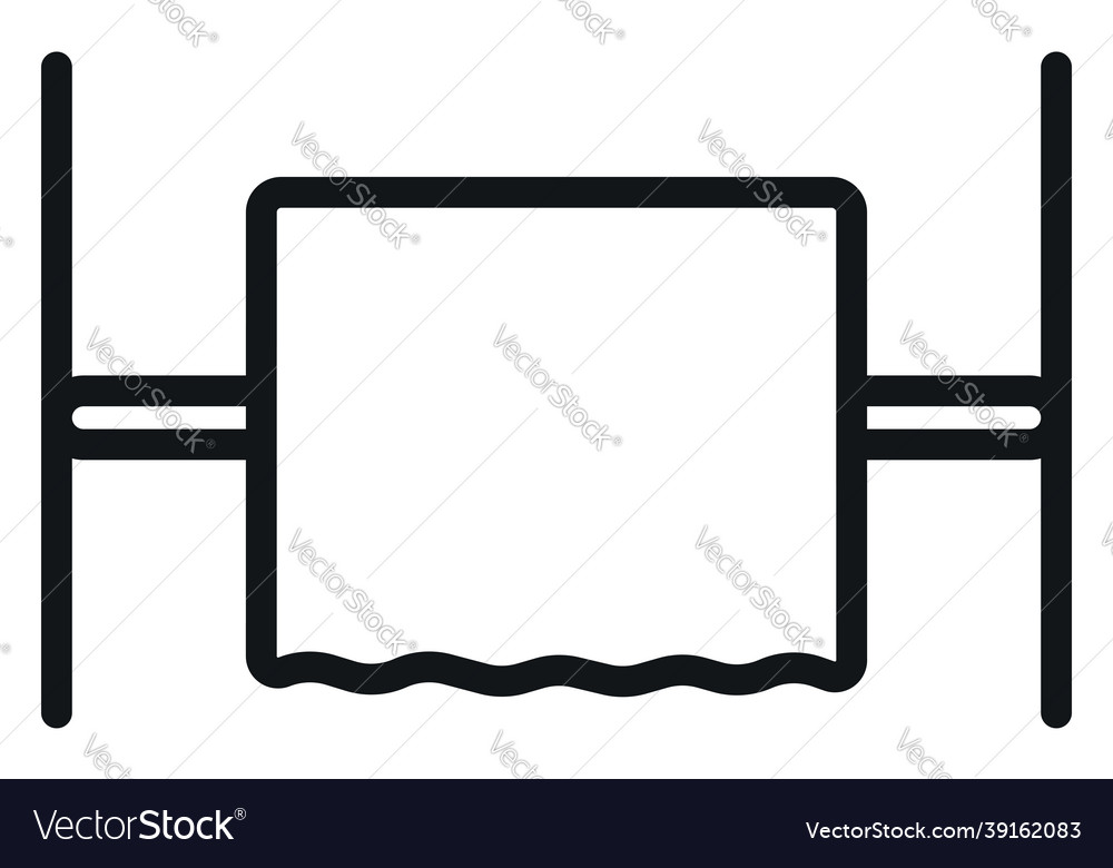 Restaurant door on a white background Royalty Free Vector