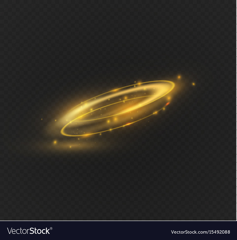 Circular lens flare transparent light effect Vector Image