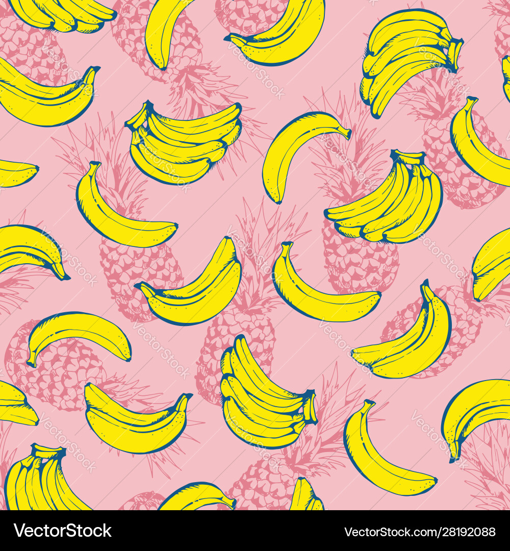 Fruits seamless pattern background Royalty Free Vector Image