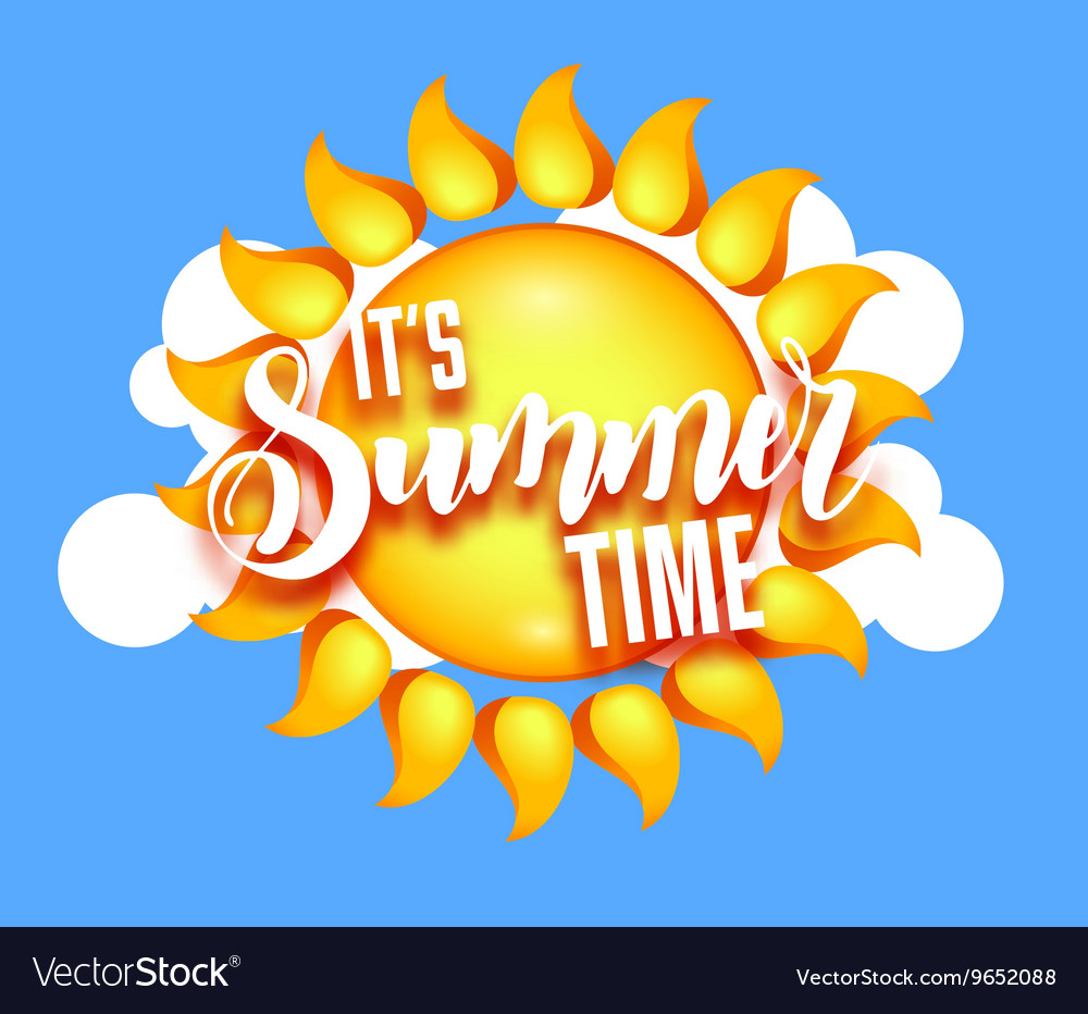 Its summer time Royalty Free Vector Image - VectorStock