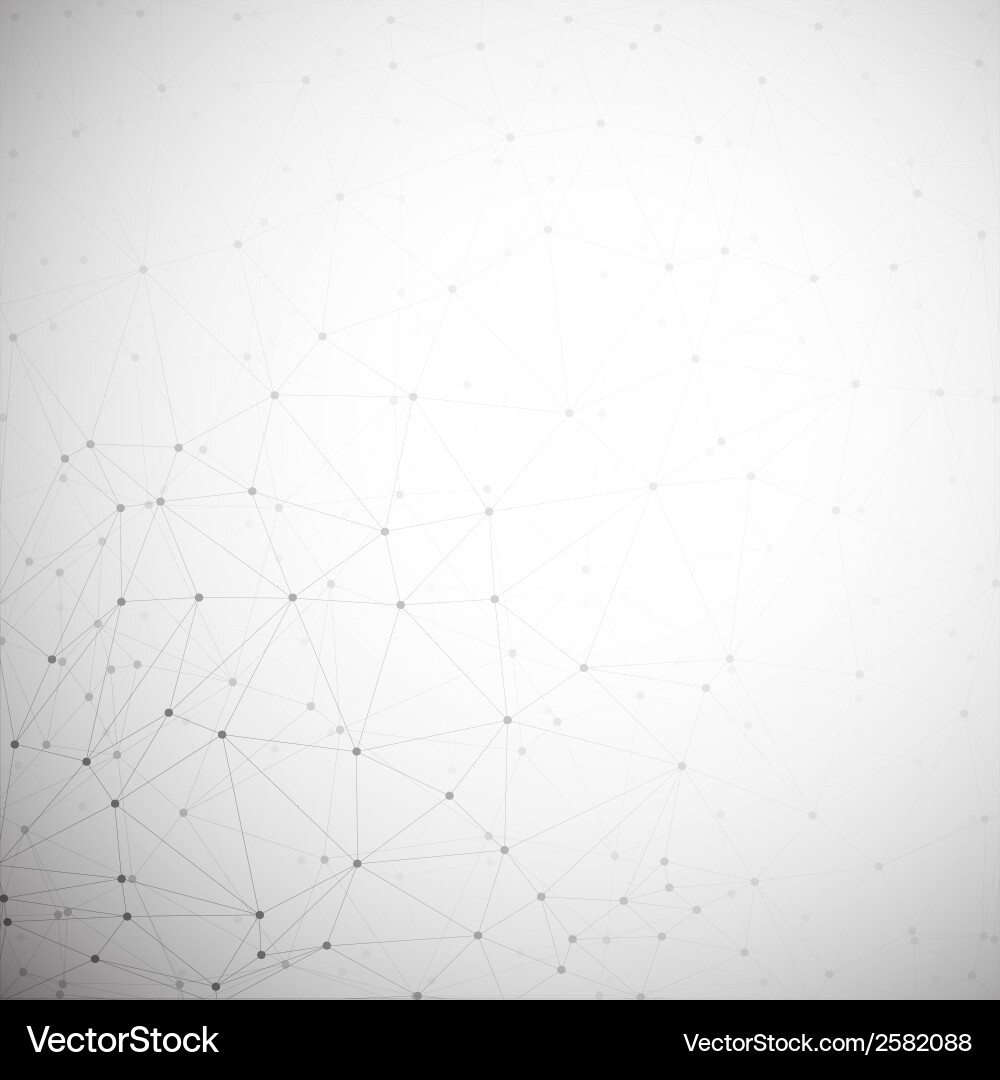 Molecule structure gray background Royalty Free Vector Image