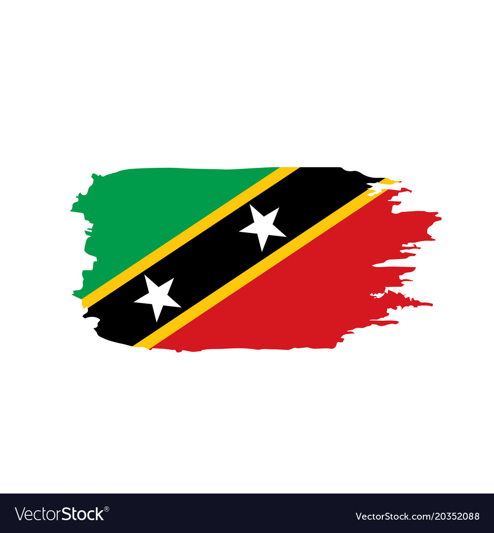 Saint Kitts And Nevis Flag Royalty Free Vector Image 1879