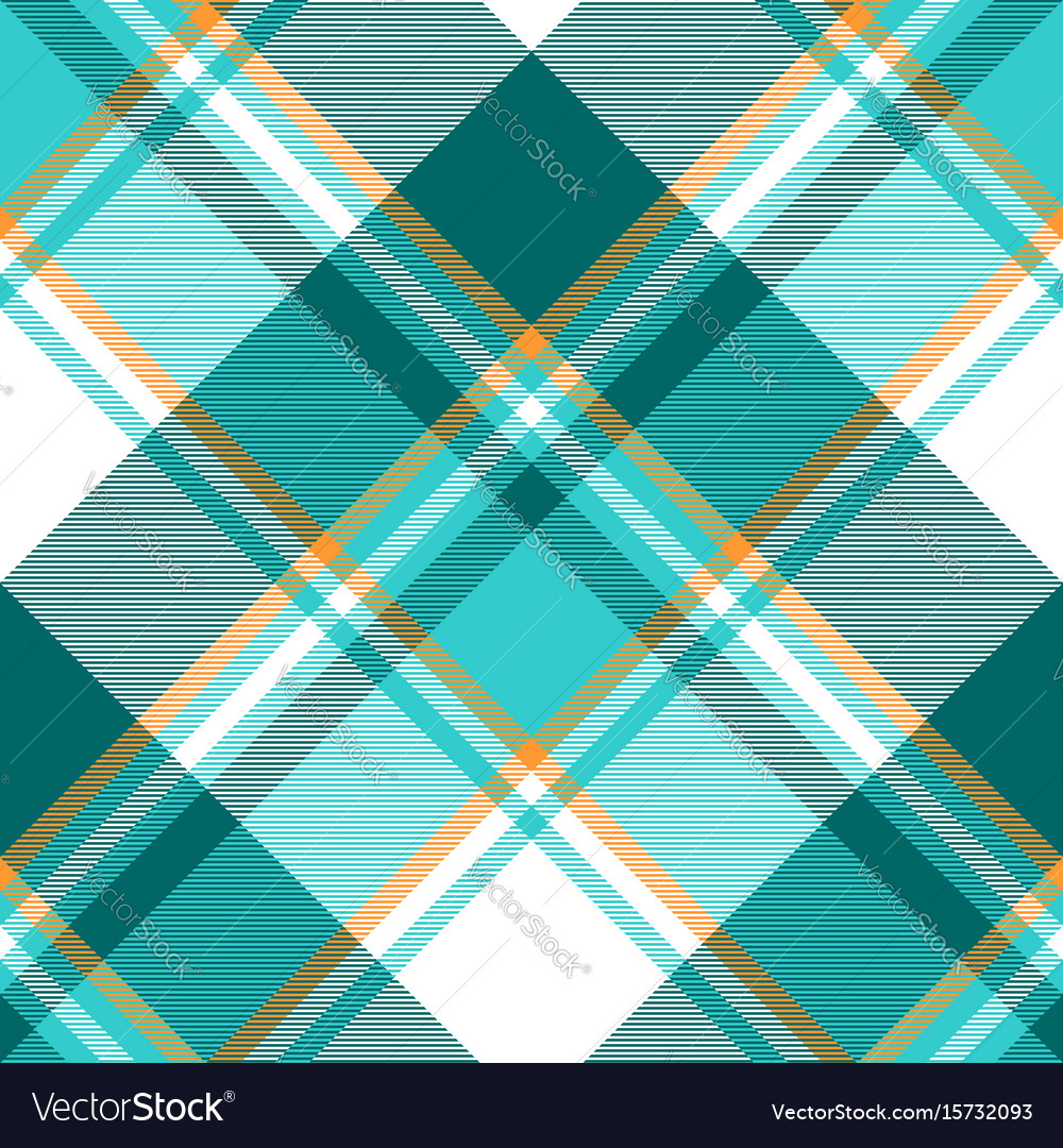 Blue check fabric textile seamless pattern Vector Image