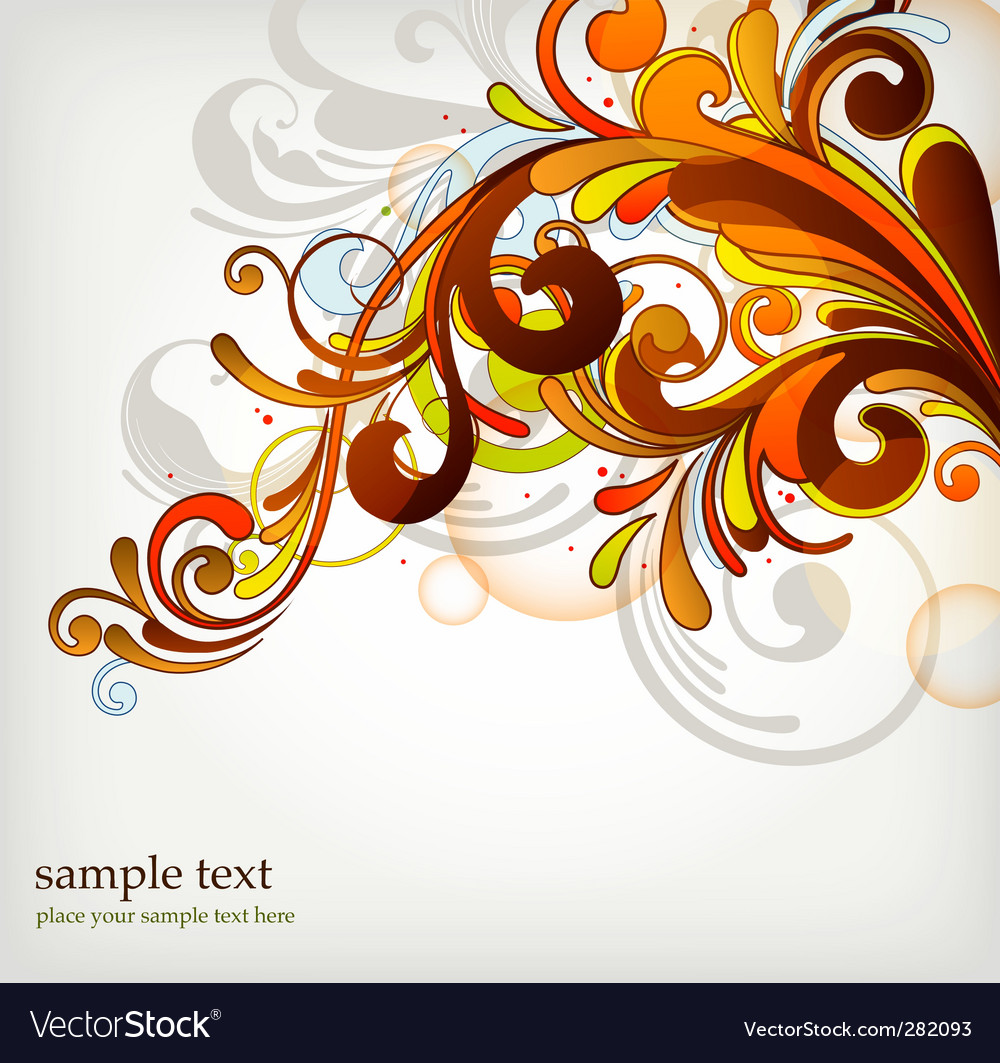 Floral Design Background Royalty Free Vector Image