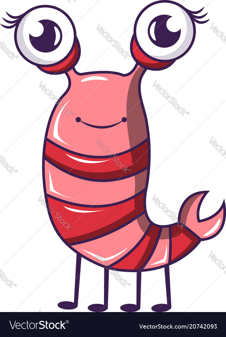 Little bug icon cartoon style Royalty Free Vector Image Little bug icon cartoon style Royalty Free Vector Image