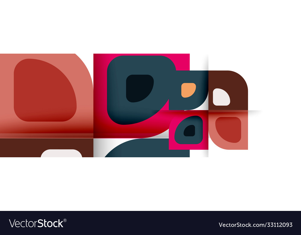 Set modern geometric abstract Royalty Free Vector Image
