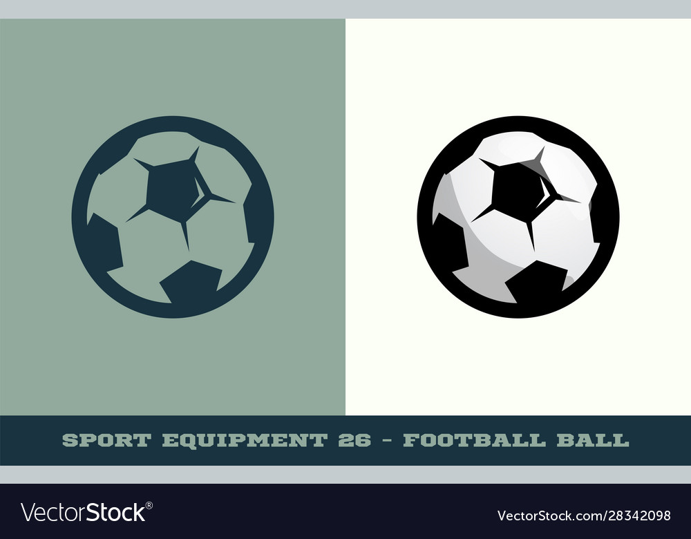 Football or soccer ball icon game equipment