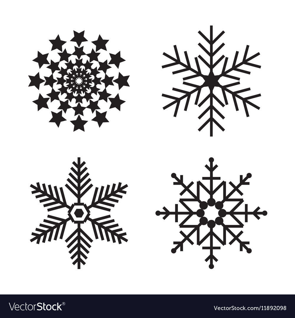 Snowflake simple icon isolated on white background