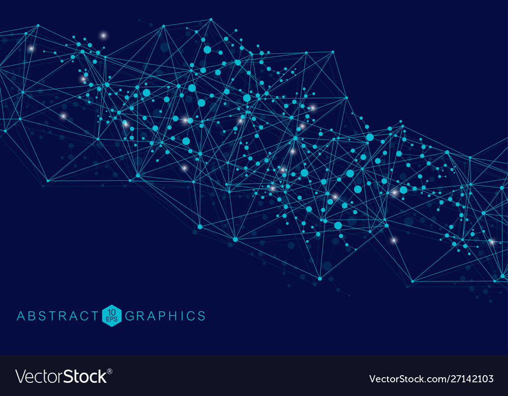 Big data visualization background modern Vector Image