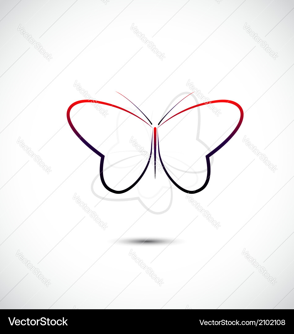 Butterfly icon Royalty Free Vector Image - VectorStock