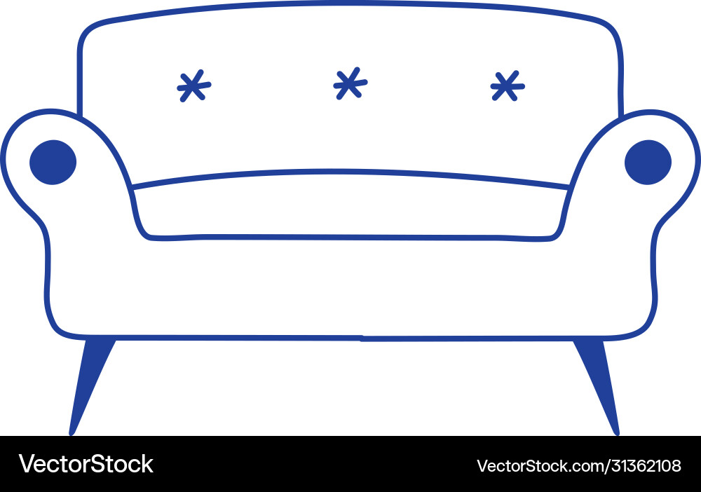 Isolated couch icon design Royalty Free Vector Image