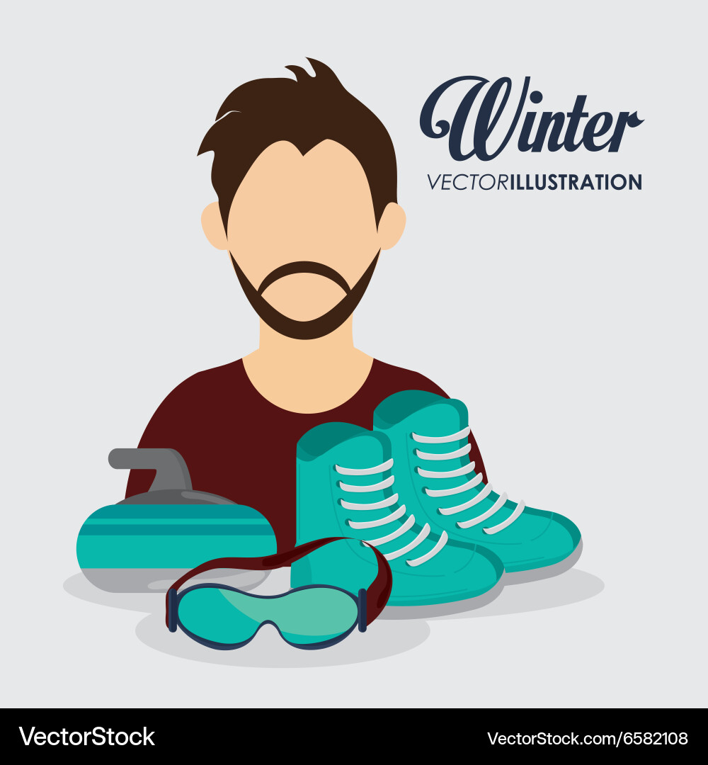 Winter sport design Royalty Free Vector Image - VectorStock