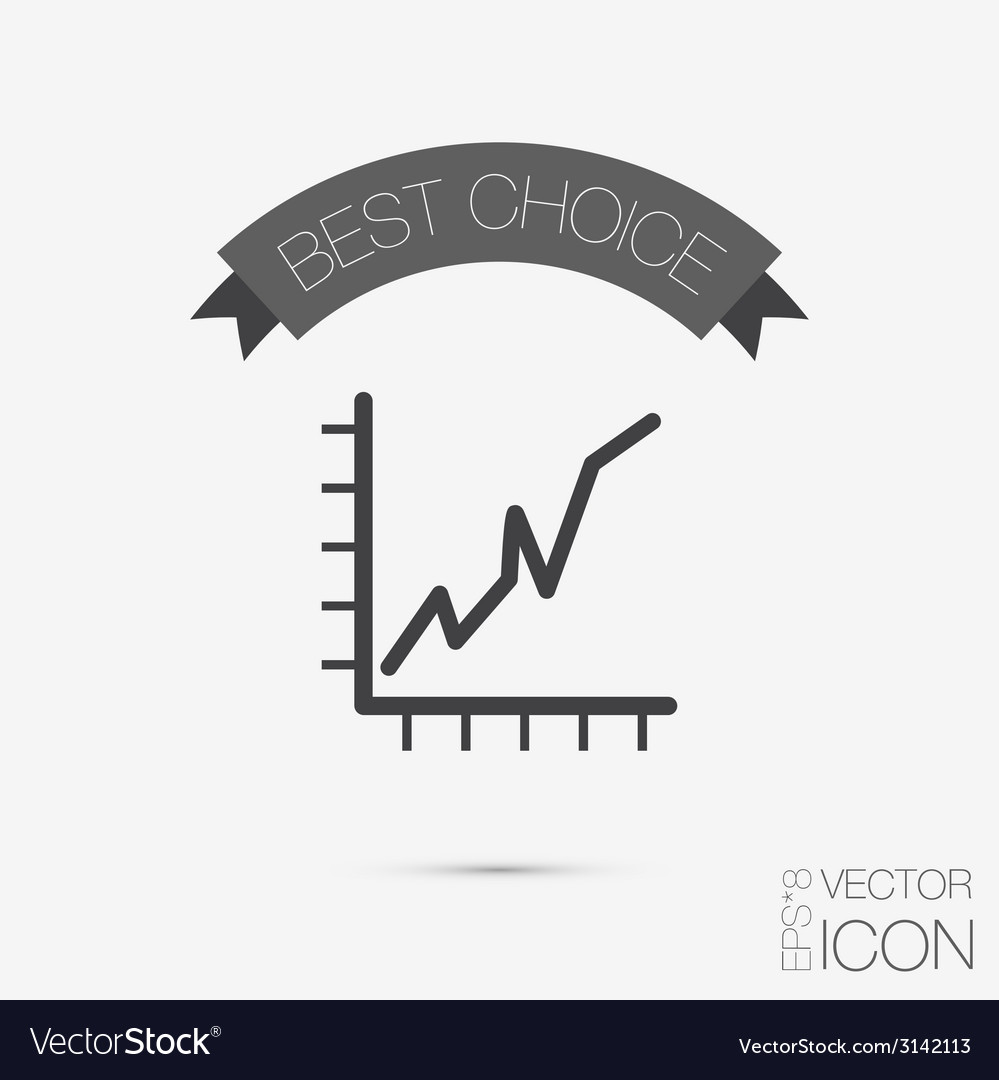 Chart diagram figure Royalty Free Vector Image