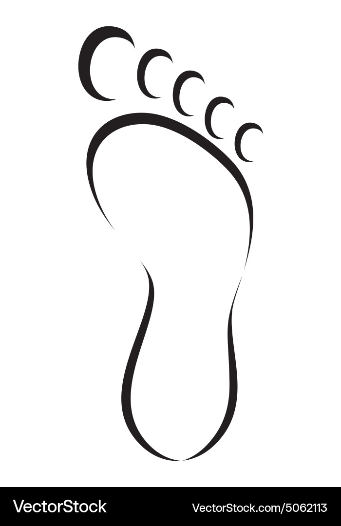 Foot icon1 Royalty Free Vector Image - VectorStock