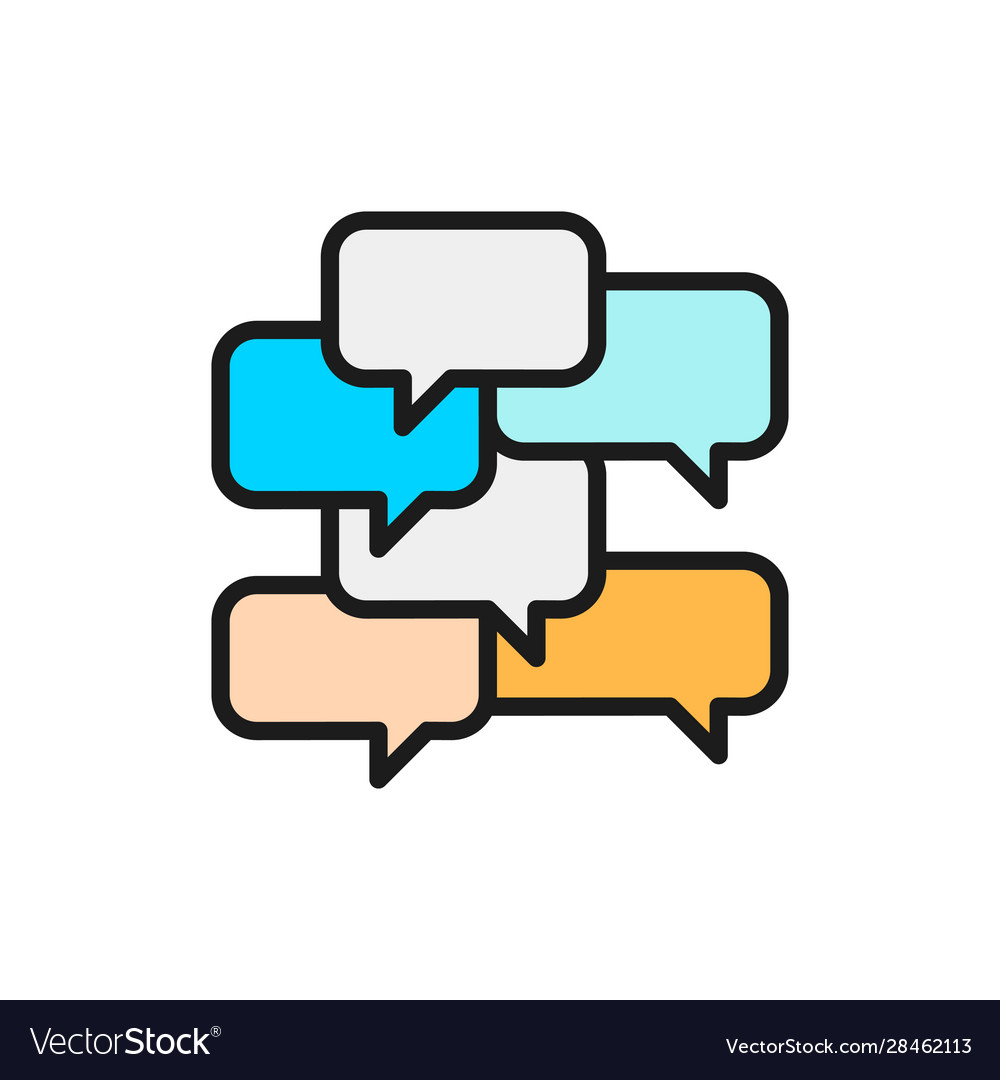 Text message boxes speech bubbles chat Royalty Free Vector