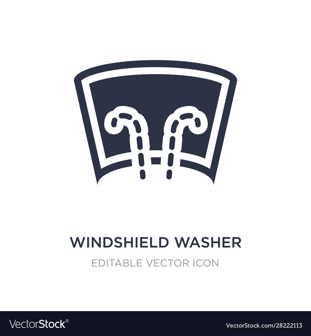 Windshield washer icon on white background simple Vector Image