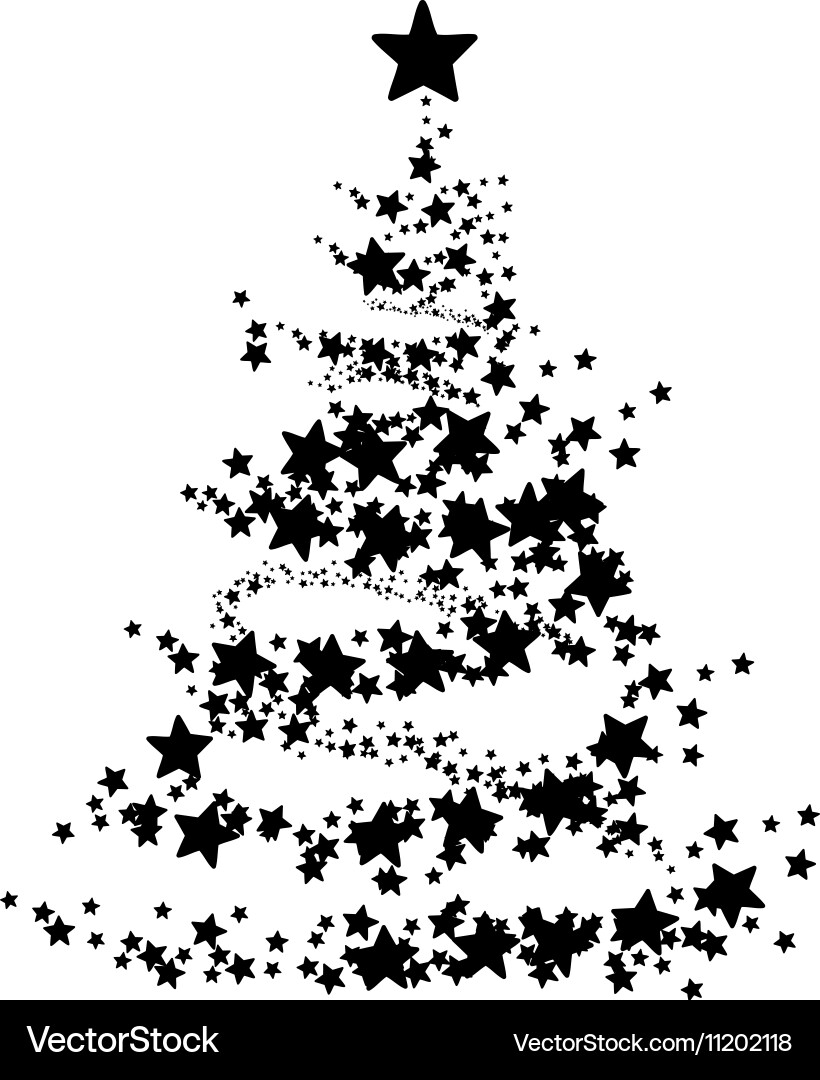 Abstract a christmas tree Royalty Free Vector Image