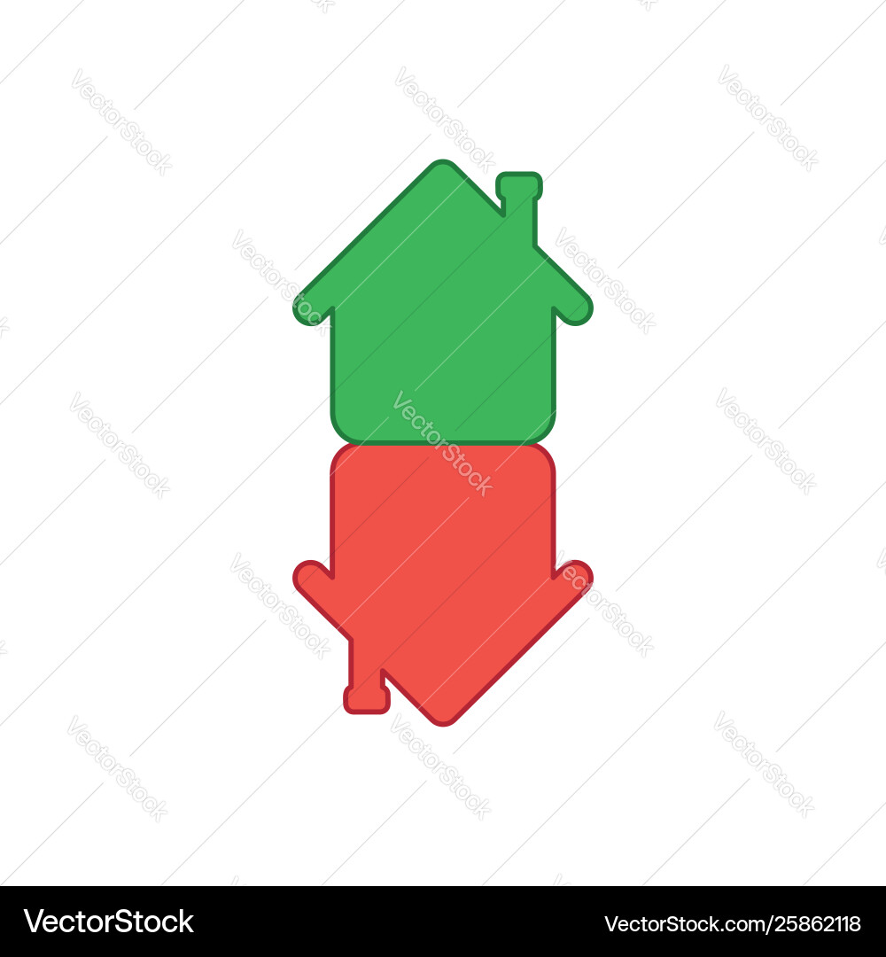 icon concept two houses in an arrow shape vector image https www vectorstock com royalty free vector icon concept two houses in an arrow shape vector 25862118