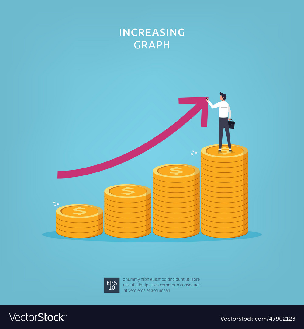 Business finance performance concept Royalty Free Vector