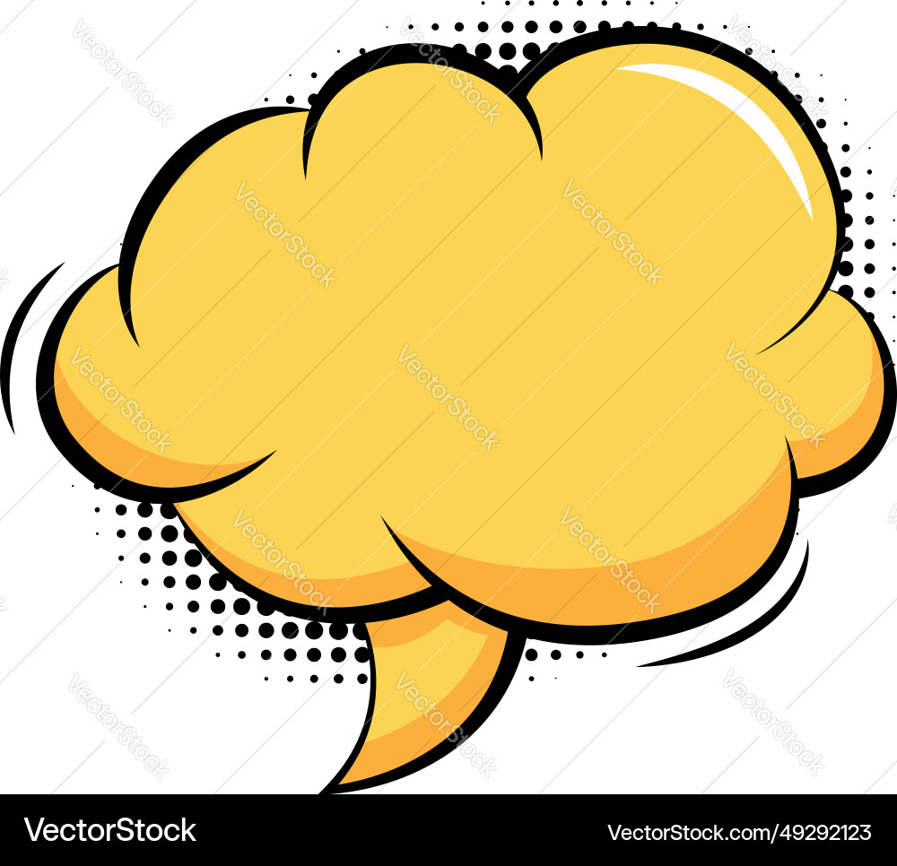 Empty retro comic cloud speech bubbles in pop art Vector Image