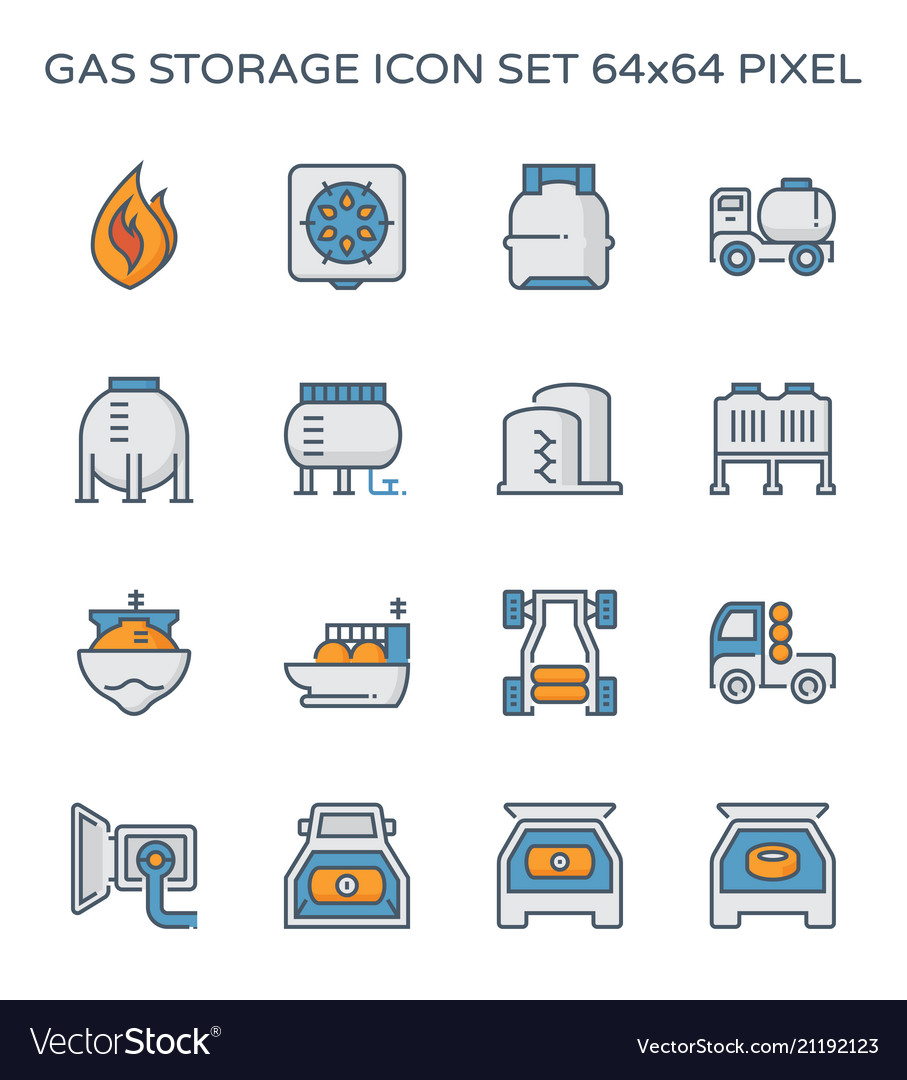 Gas storage icon Royalty Free Vector Image - VectorStock