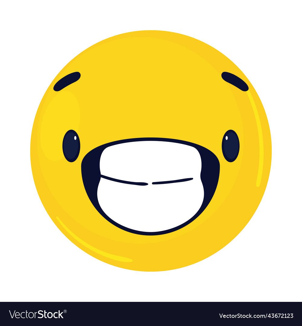 Grimacing Face Emoji Royalty Free Vector Image