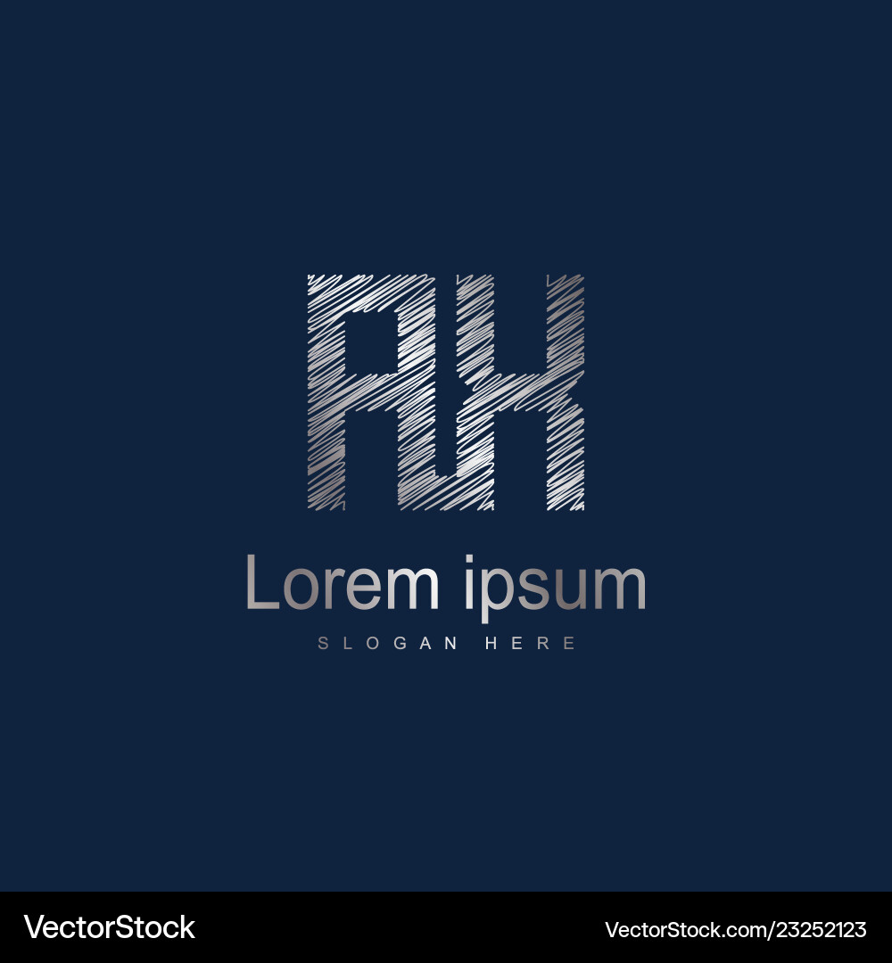 Initial letter ax logo template design Royalty Free Vector
