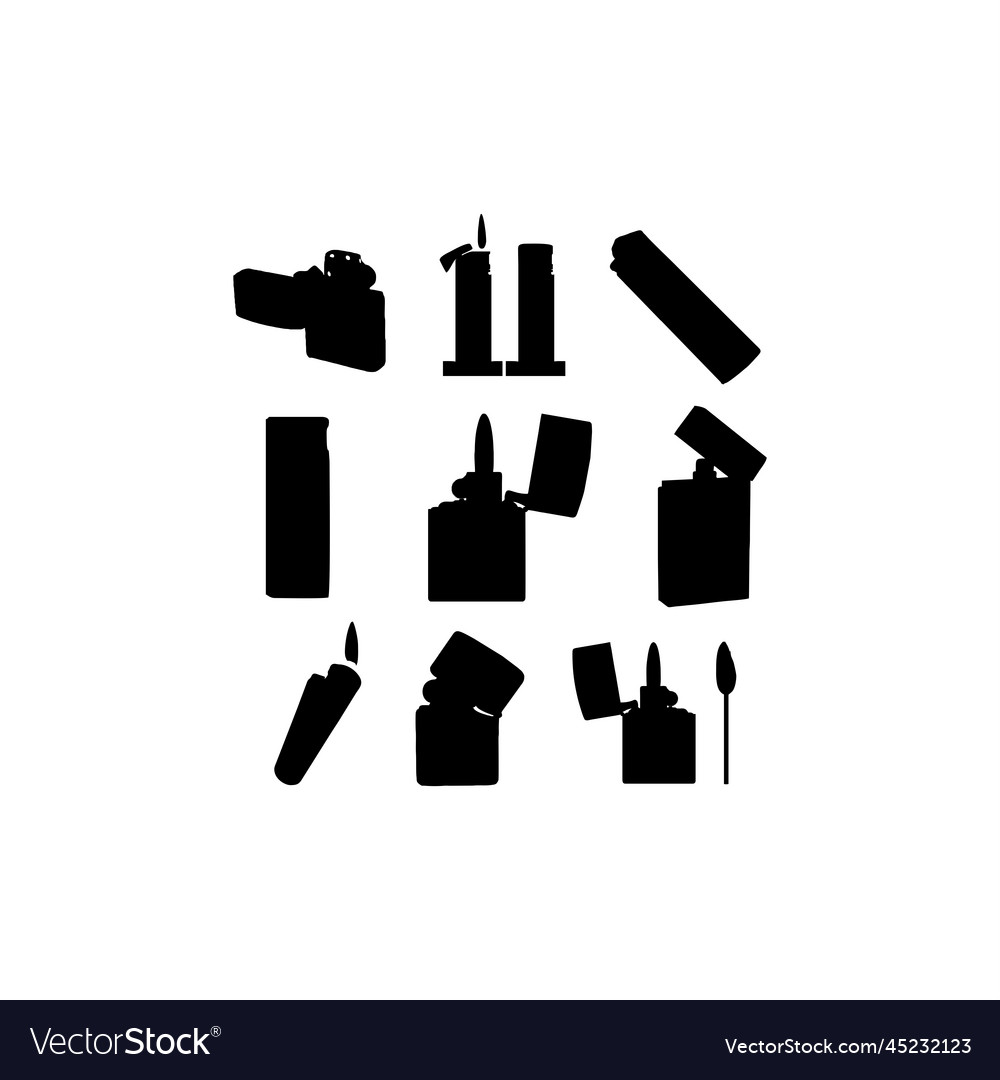 lighter-flame-collection-set-design-royalty-free-vector