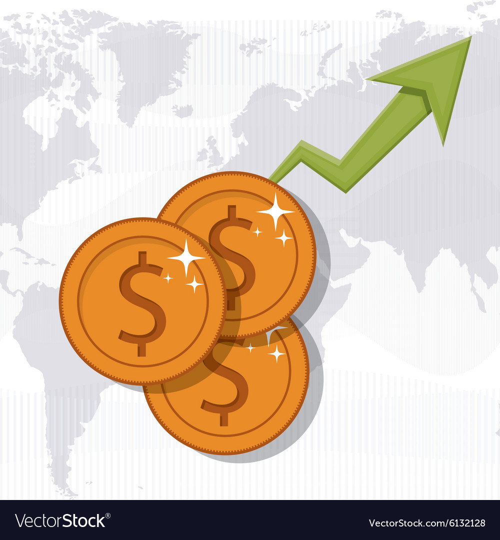 Global economy design Royalty Free Vector Image